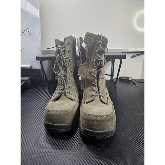 Tactical Research Mens 8M Green Suede Fabric 9" Tactical Boots TR 601 Z CDT - Picture 2 of 8